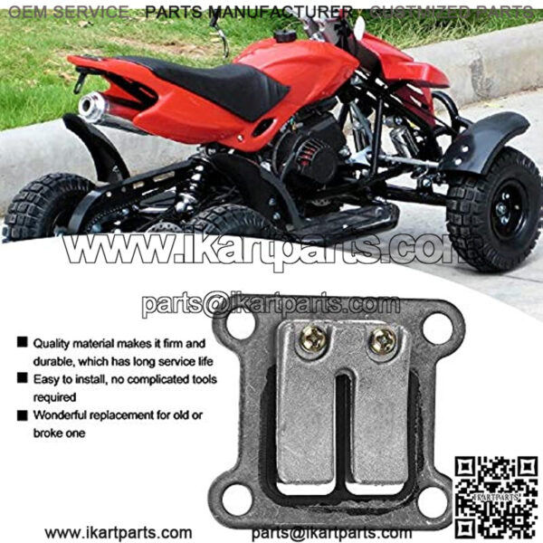 Bike Reed Valve Plate,Reed Valve Block Plate Compatible with 2 Stroke 47cc 49cc Pocket Motor Bike Mini Moto ATV - Image 2