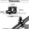 Pairs of Distinctive Skull Skeleton Hand Bicycle Mirror, Rearview Side Mirror Handlebar Mirror Mount Holder Clamp Adaptor 10mm for Scooter Moped Bike Standard Bike Motorcycle - Image 3