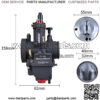Racing Performance Carburetor 32MM Motorcycle Carburetor PWK32mm 250CC Power Jet Carburetor PWK32mm With Carburetor Jets Fit GY6 YAMAHA KAWASAKY SUZUKI Dirt Bike Mini Bike SSR TTR Apollo - Image 2