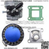19mm Carburetor with Air Filter Gasket Assembly Replacement for 2 Stroke 47cc 49cc Mini Pocket Bike ATV Quad Chopper Blue - Image 2