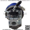 19mm Carburetor with Air Filter Gasket Assembly Replacement for 2 Stroke 47cc 49cc Mini Pocket Bike ATV Quad Chopper Blue - Image 4