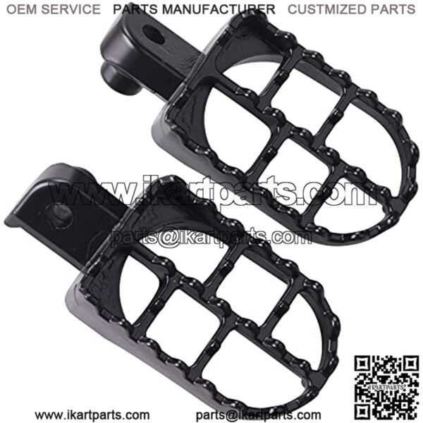 Dirt Bike Foot Pegs, Aluminium Footpegs Pedals Fit for Coleman Baja Taotao PW50 1981-2021 PW80 1983-2006 , Pit Dirt Bike Motorcycle Minibike - Image 2