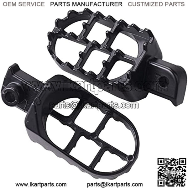 Dirt Bike Foot Pegs, Aluminium Footpegs Pedals Fit for Coleman Baja Taotao PW50 1981-2021 PW80 1983-2006 , Pit Dirt Bike Motorcycle Minibike - Image 3