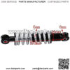 450lb 190mm Rear Shock Suspension for Moped Scooter Fit for Mini Dirt Pocket Bike ATV Motorcycle Rear Shock Motorcycle Shock Absorber - Image 2