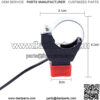 Universal Mini Moto Quad Dirt Bike Stop Kill Switch Button Fit for 22mm Handlebar 49cc Motorcycle Safety Engine Stop Flameout Switch With Line - Image 5