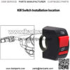 KB1-L01 Motorcycle Handlebar Toggle Switch Button On Off for LED Headlight Scooter ATV Dirt Pit Baja Doodle Bug DB30 Mini Bike - Image 5