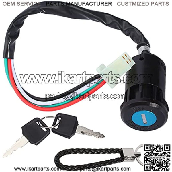 Ignition Key Switch Compatible with ATV Quad Scooter Go Kart Moped Buggy Pocket Mini Dirt Bike 50cc 70cc 90cc 110cc 125cc 150cc 250cc TaoTao Sunl Buyang Roketa Kazuma AIM-EX Chinese 4Pins 4 Pin - Image 4