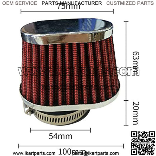 Motorcycle Air Filter High Air Filter 54mm Dirt Bike Air Filter For GY6 YAMAHA KAWASAKY SUZUKI Dirt Bike Mini Bike SSR TTR Apollo - Image 2