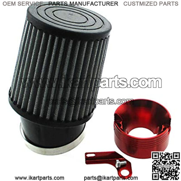 Air Filter Red Adapter For Honda 11Hp 13Hp GX340 GX390 Clone Engine Go Kart Predator 301cc 420cc Golf Carts Mud Boats Lawnmowers Minibikes Powered Paragliders GX270s 13/15hp Chinese OHVs - Image 5