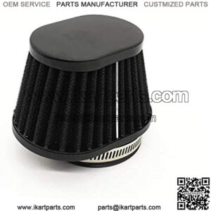 High Flow Air Filter 60mm for Motor Car Minibike Cold Air Intake Cone Filter-Black