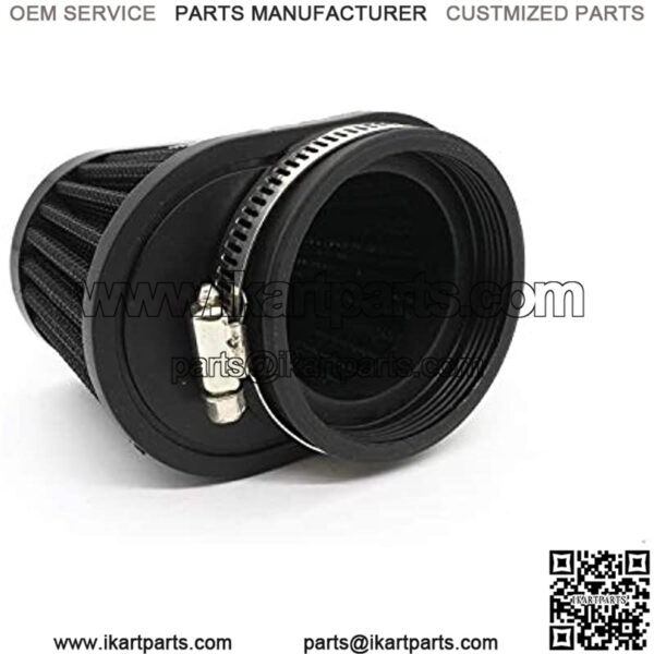 High Flow Air Filter 60mm for Motor Car Minibike Cold Air Intake Cone Filter-Black - Image 3