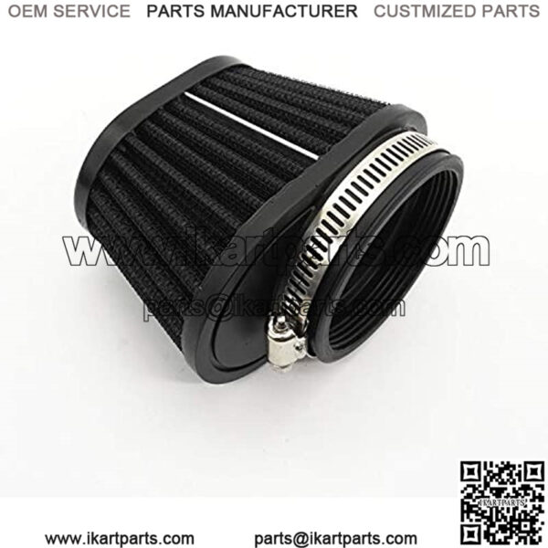 High Flow Air Filter 60mm for Motor Car Minibike Cold Air Intake Cone Filter-Black - Image 4