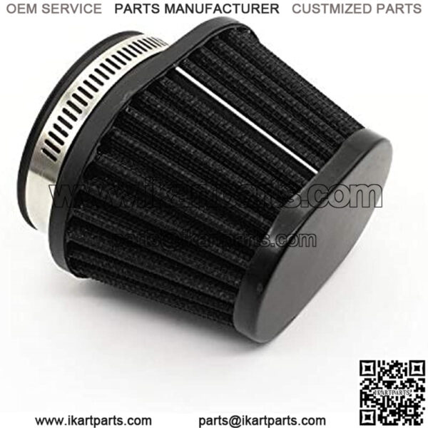 High Flow Air Filter 60mm for Motor Car Minibike Cold Air Intake Cone Filter-Black - Image 5