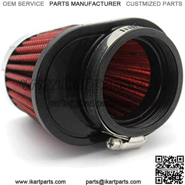 High Flow Air Filter 55mm for Motor Car Minibike Cold Air Intake Cone Filter-Red - Image 4