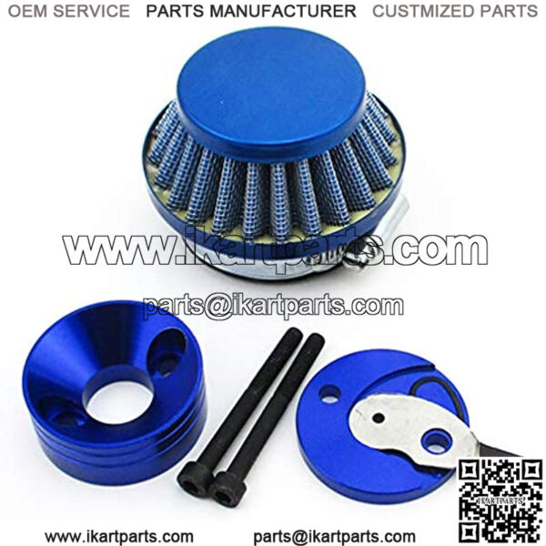 Blue Air Filter Adapter stack For Big Foot Blade Gas Z Scooter Goped Mini ATV Dirt Bike Pocket Bike