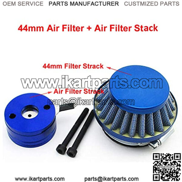 Blue Air Filter Adapter stack For Big Foot Blade Gas Z Scooter Goped Mini ATV Dirt Bike Pocket Bike - Image 2