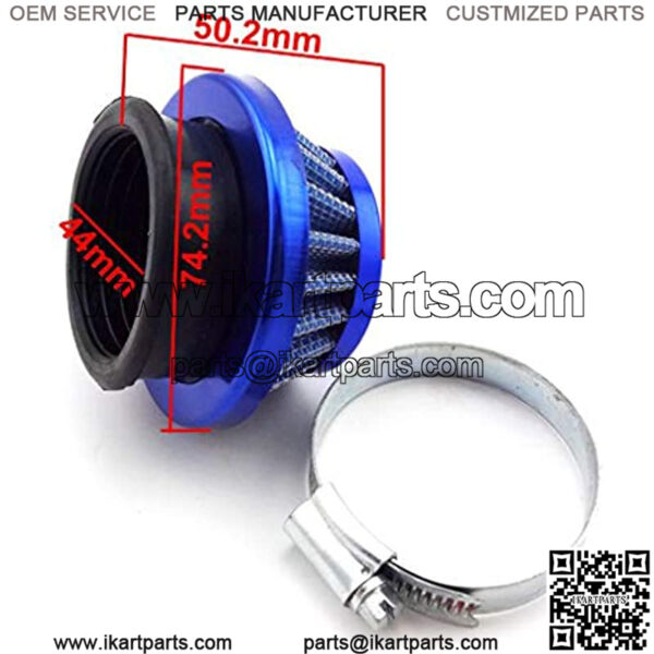 Blue Air Filter Adapter stack For Big Foot Blade Gas Z Scooter Goped Mini ATV Dirt Bike Pocket Bike - Image 3