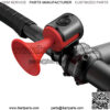 Electric Bike Horn 120DB Electronic Bicycle Bell with Easy Install 300mAh Button Battery Operated, IPX4 Waterproof, Fixed Anti-Slip Pad for for Adults or Kids Bikes - Road, Mountain,Scooter or Beach Cruiser Bikes