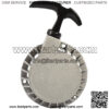 Pull Starter for ATV 49CC Pocket Bike Minimoto Quad, Mini Alloy Pull Starter Part Recoil Start, Silver