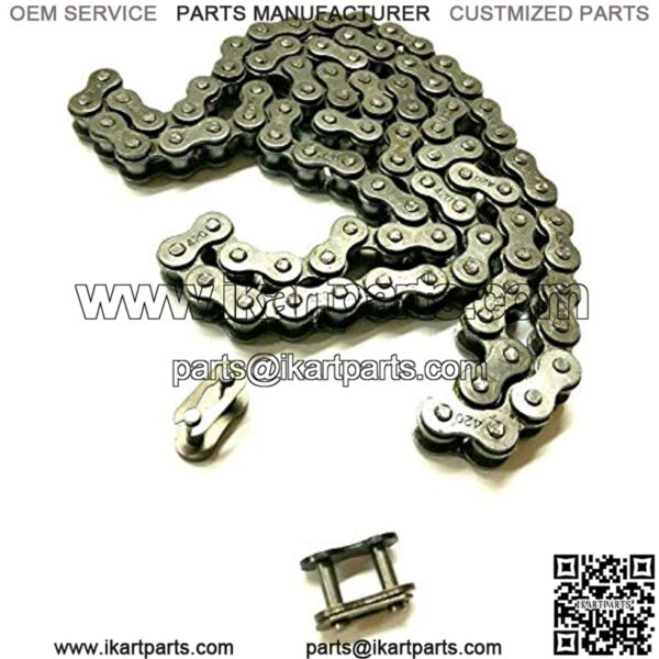 Rear Drive Chain Compatible with Coleman 196cc CT200U Chain CT200U BT200X Mini Bike - Image 3