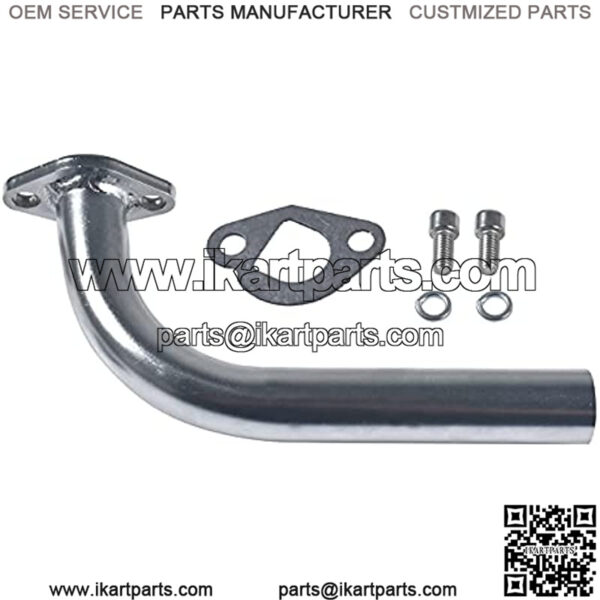 Exhaust Pipe for 212cc, GX160, GX200. Go Kart & Mini Bikes