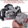 44mm Bore Cylinder Top End Kit Replacement for 2 Stroke 47cc 49cc Mini Quad Pocket Bike Ignition Coil Spark Plug 12mm Wrist Pin - Image 4
