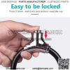 Mini Bike Lock Cable Portable Anti-Theft Bike Bicycle Lock Security Cycling Cable Lock Zinc Alloy Senior Waterproof Travel Luggage Locks Helmet Lock - Image 3