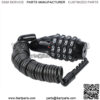 1PC Motorcycle Helmet Lock Anti-theft Digit Password Telescopic Steel Wire Cable - Image 3