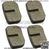 Disc Brake Pads for 97cc 2.8HP Motovox MBX10 MBX11 MM-B80 MM-B105 Coleman CT100U CC100X Doodle Bug DB30 DN65 Hensim Blitz Dirt Bug Racer MVS10 Electric Razor MX500 SX500 Trail Mini Bike