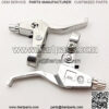 7/8'' Alloy Chrome Minimoto Right Left Handle Brake Levers For 43cc 47cc 49cc 2 Stroke Chinese Mini Kids Pocket Dirt Bike