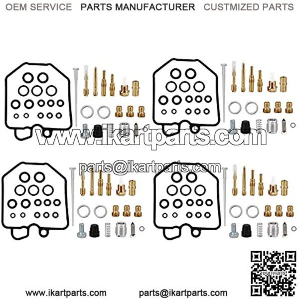 Carburetor Carb Rebuild Repair Kit For 1981-1982 CB900F CB900C CB1000, 4-Pack