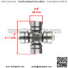 U-Joint Kit for Suzuki Quad Runner 250 LT-F250 4X4 1988-2002 Axle Outer Rear - Image 2