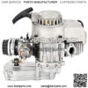 49CC 2 Stroke Engine Motor  2 Stroke Engine Motor Air Filter with Gear Box for 49cc Mini Pocket Bike Gas G-Scooter ATV Quad Bicycle Dirt Pit Bikes - Image 4