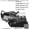 49cc 2-Stroke Motor Engine Assembly for Pocket Bike Mini ATV Scooter - Image 2