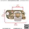 Front Rear Brake Caliper w/ Brake Pads for Polaris Trail Blazer 250 2005 2006 - Image 2