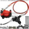 Upgraded Hydraulic Disc Brake Assembly Kit 50 inch Hose Tube Master Cylinder Caliper for Predator 79cc 97cc 2.8hp Baja Doodle Bug DB30 Blitz Dirt Bug Racer Coleman Mini Bike Motorsports Parts