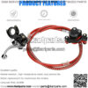 Upgraded Hydraulic Disc Brake Assembly Kit 50 inch Hose Tube Master Cylinder Caliper for Predator 79cc 97cc 2.8hp Baja Doodle Bug DB30 Blitz Dirt Bug Racer Coleman Mini Bike Motorsports Parts - Image 4
