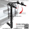 2 Bike Rack Platform Hitch Mount Rack Foldable Bicycle Rack for Cars, Trucks, SUV's and Minivans, Fits 2" Hitch Receiver - Image 3