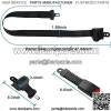 Seat Belt for Golf Cart Replacement Retractable 47 5/8" Belt Universal Fit for EZGO TXT RXV Yamaha Club Car DS Precedent UTV ATV Go Kart 1 Set - Image 3