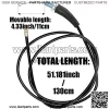 Twist Throttle Accelerator Handle Grip Cable Set for 50cc-90cc 110cc 125cc 140cc 150cc 200cc 250cc 4-Stroke Engine Pit Dirt Mini Pocket Bike ATV Quad Scooter CRF50 XR50 7/8inch 22mm Handlebar - Image 4