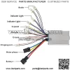 48V 1000W Brushed DC Motor High Speed Electric Motor & DC Brush Controller & Gas Accelerator Throttle & Ignition Lock for Dirt Bike e-Bike ATV Go Kart Moped Mini Bikes Motorized Bicycle - Image 4