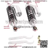 Pair 320mm Universal Motorcycle Rear Air Shock Absorbers for ATV Go Kart Quad Dirt Sport Bikes (black&bright) - Image 2
