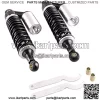 Pair 320mm Universal Motorcycle Rear Air Shock Absorbers for ATV Go Kart Quad Dirt Sport Bikes ( black&silver)