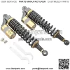 2PC 375mm Motorcycle Air Shock Absorbers Rear Suspension Universal Fits Most 150cc~750cc Street Bikes, Scooters and Moped Quad (ATV) Gold - Image 2