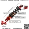2x 800lbs 270mm Rear Shock Absorber for ATV Quad Buggy Dirt Pit Bike KLX110 CRF - Image 2
