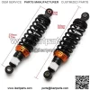 11" 280mm Motorcycle Universal Springs Suspension Adjustable Rear Shock Absorbers For Honda Kawasaki Suzuki Yamaha Aprilia Triumph Benelli BMW Scooter (Black/Orange) - Image 2