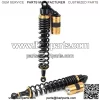 2 Pcs Motorcycle 440mm 17.3" Air Shock Absorbers Black & Gold ATV Shocks UTV Shocks Universal For ATV UTV Go Kart Quad Dirt Bikes - Image 2