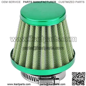 Motorcycle 38mm Air Filter Fuel Cleaner for 49cc 50cc 70cc 90cc 110cc 125cc 150cc 200cc ATV Quad Dirt Pit Bike Gy6 Scooter Go Kart (Green),5% coupon applied at checkout,with coupon
