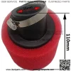 1.5 Inches Air Filter Sponge Foam Cleaner for Dirt Pit Bike ATV CRF KLX Motorcycle (Red) - Image 2