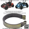 Banda de fde 4 pulgadas, banda de fde alto rendimiento con forro de fadherido para Go Karts para veh  culos todo ter - Image 4